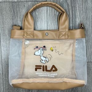 FILA Snoopy Mesh Two-Way Shoulder Bag & Hand Bag